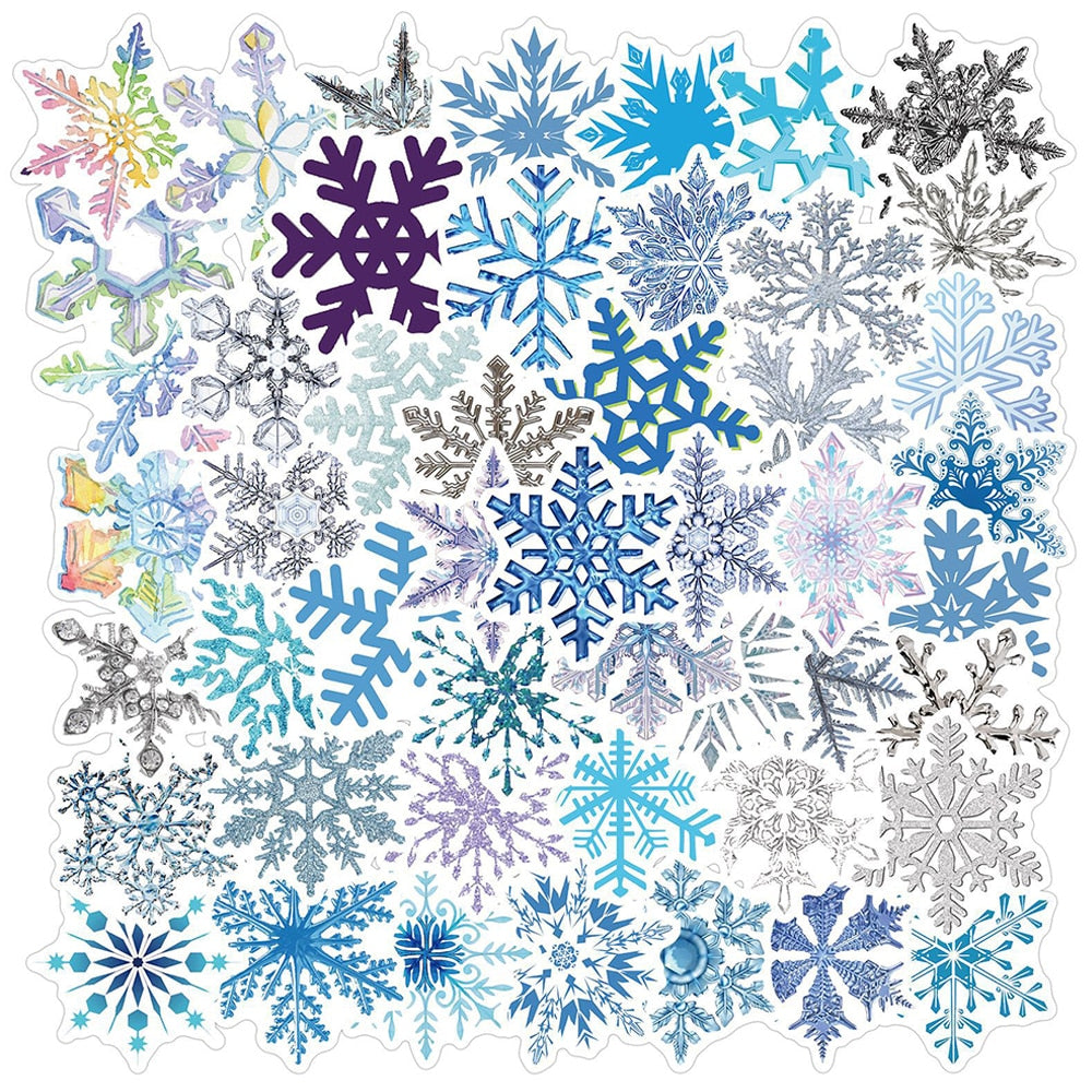 Christmas Snowflakes Stickers