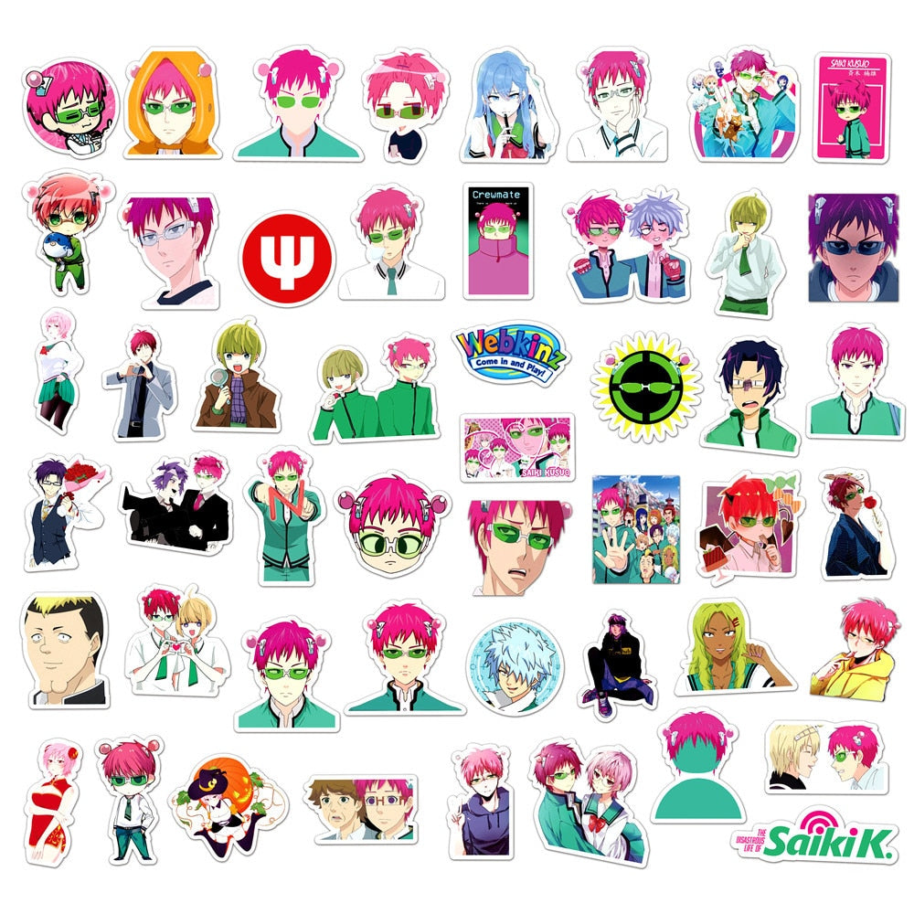 The Disastrous Life of Saiki K. Stickers