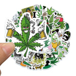 Hemp Leaf Stickers