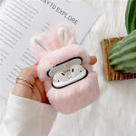 Rabbit Fur Airpods Case