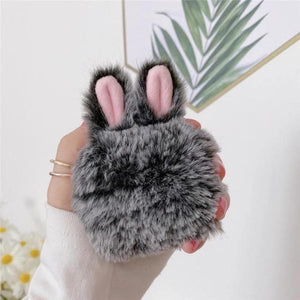 Rabbit Fur Airpods Case