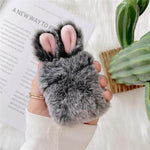 Rabbit Fur Airpods Case