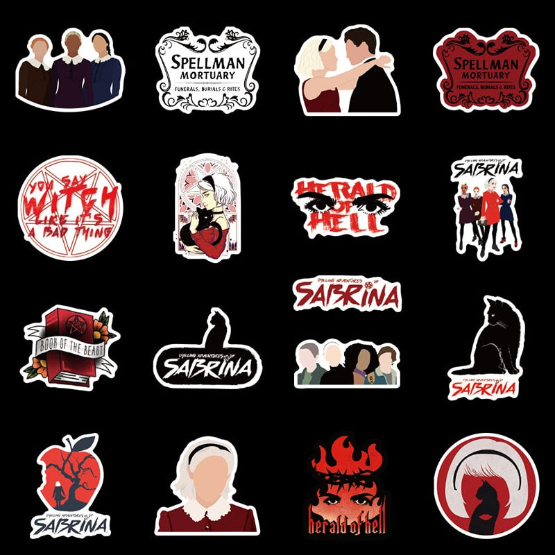 American Drama Witch Sabrina Stickers