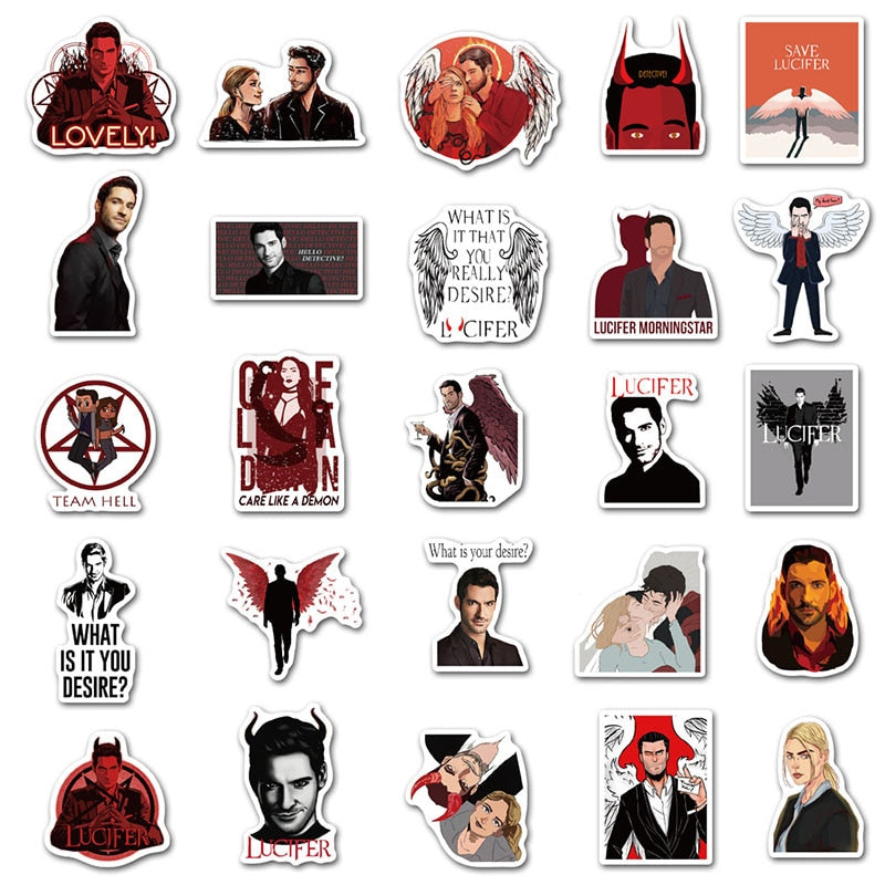 Lucifer Season Classic TV Show Stickers