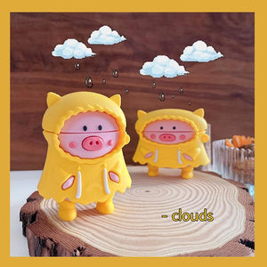 Raincoat Pig 3D Airpods Case