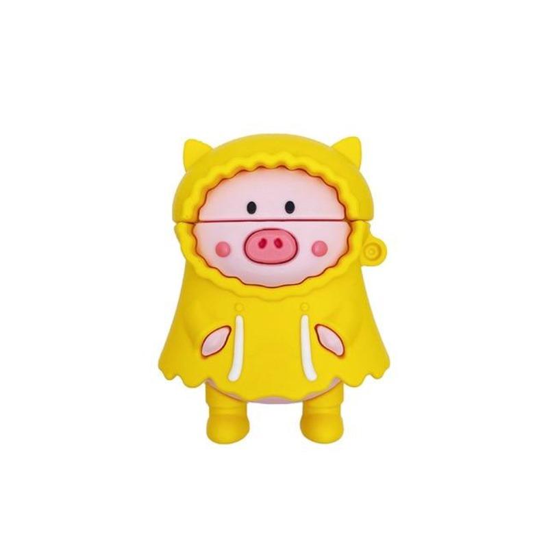 Raincoat Pig 3D Airpods Case