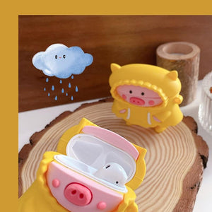 Raincoat Pig 3D Airpods Case