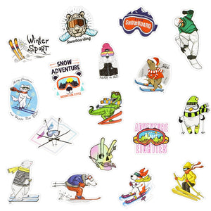 Skiing Outdoor Winter Stickers