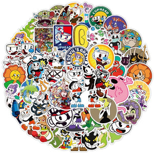 Cuphead Cartoon Anime Stickers