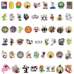 Cuphead Cartoon Stickers