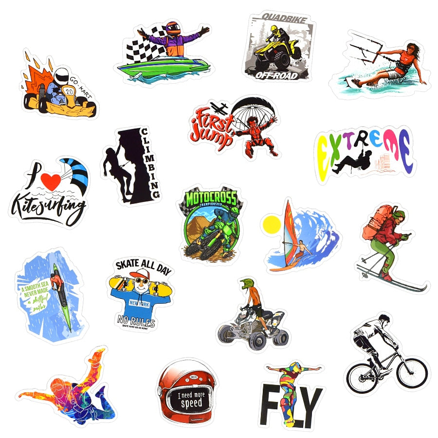 Extreme Sport Adventure Boys Stickers