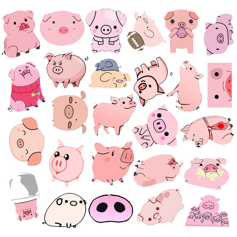 Pig Pink Stickers