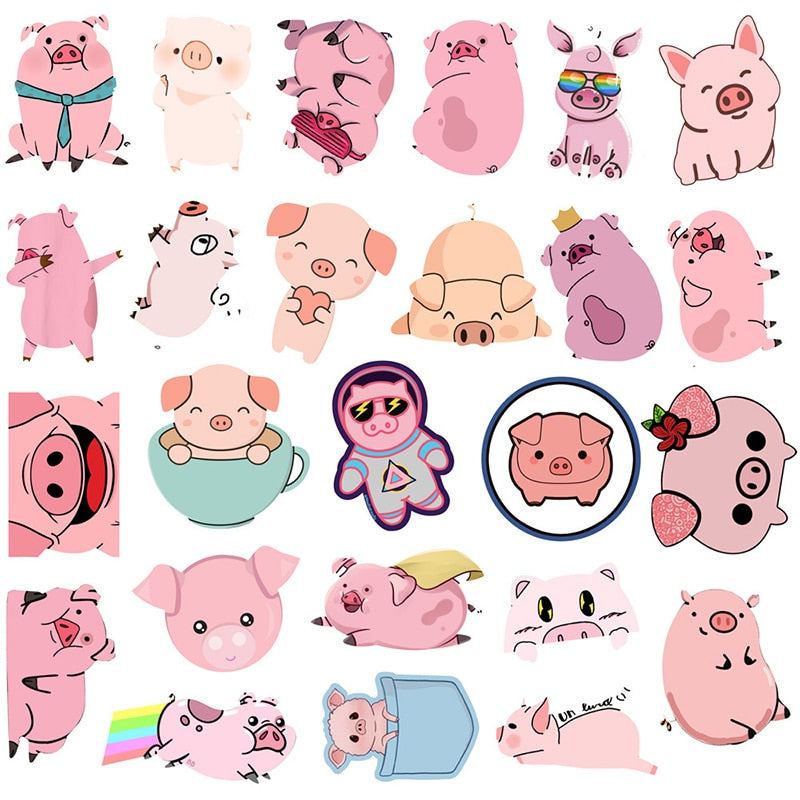 Pig Pink Stickers