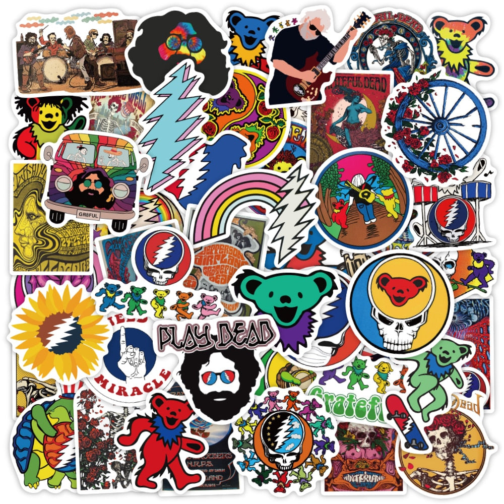 Grateful Dead Rock Band Stickers