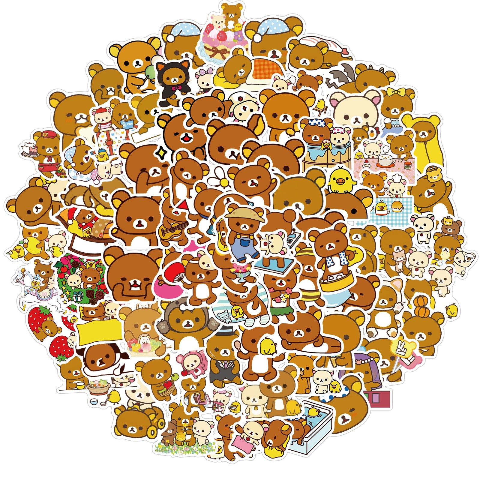 Rilakkuma Bear Kawaii Stickers