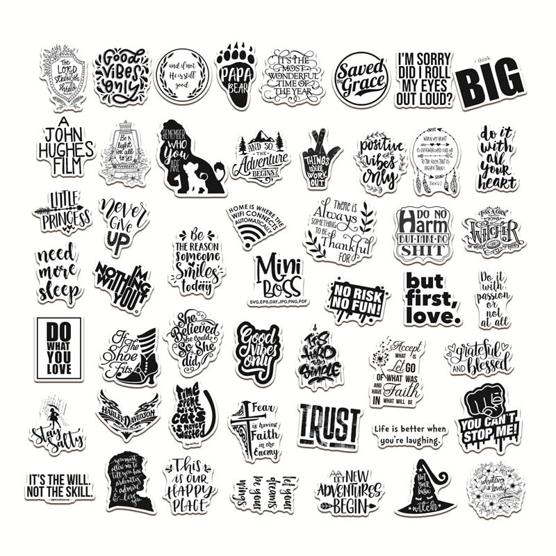 Inspirational & Motivational Quotes Stickers