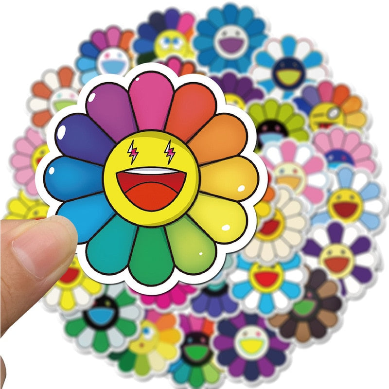 Sun Flower Smile Stickers