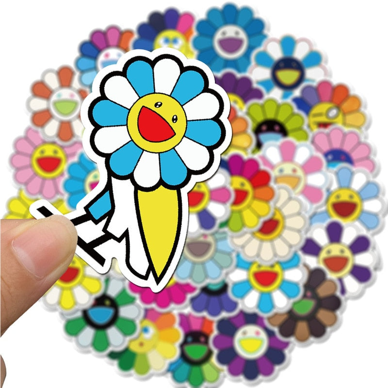 Sun Flower Smile Stickers