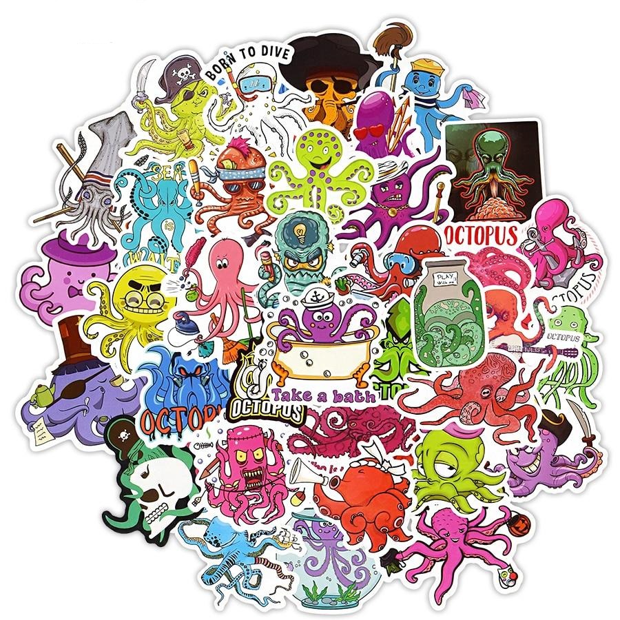 Octopus Ocean Stickers