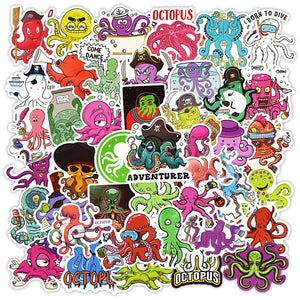 Octopus Ocean Stickers