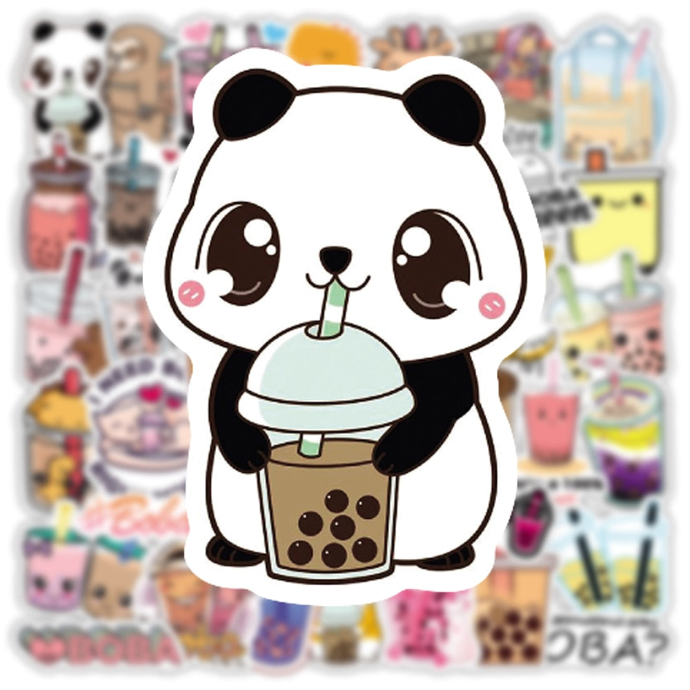 Milk Tea Animal Stickers