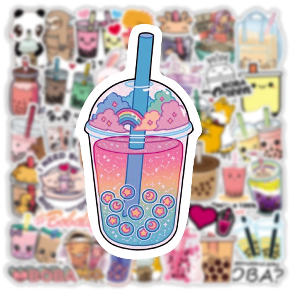 Milk Tea Animal Stickers