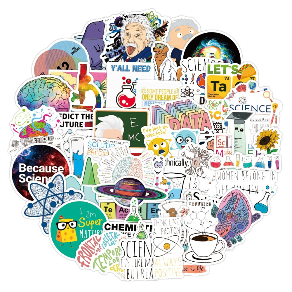 Science Experiment Chemical Lab Stickers