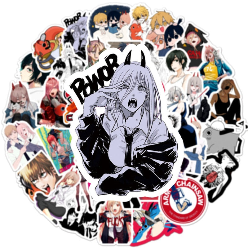 Chainsaw Man Anime Stickers