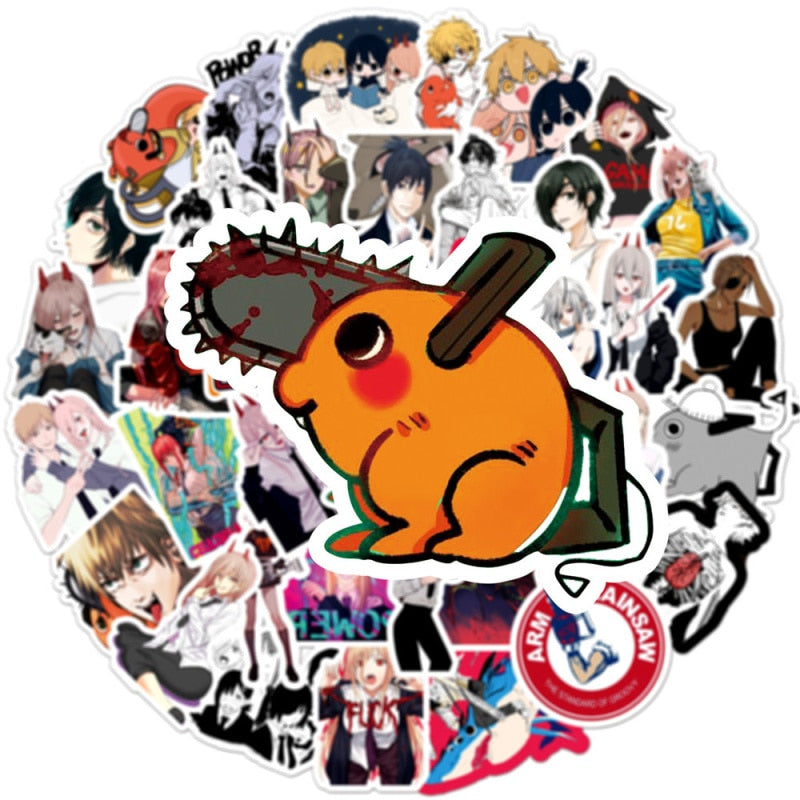 Chainsaw Man Anime Stickers