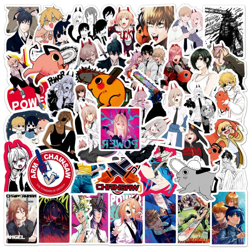 Chainsaw Man Anime Stickers