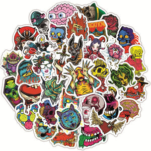 Skull Shock Stickers