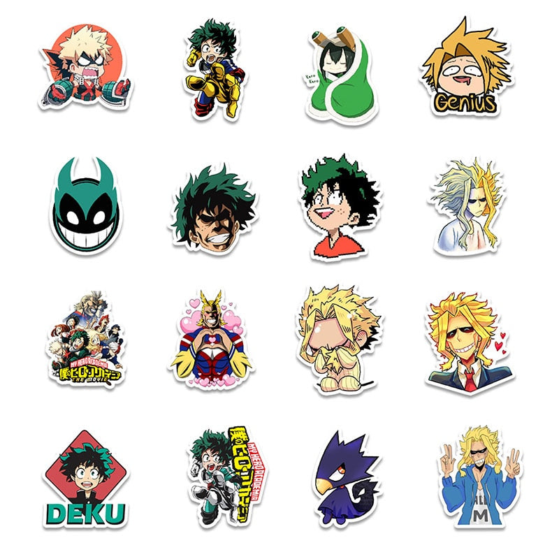 My Hero Academia Over Anime Stickers