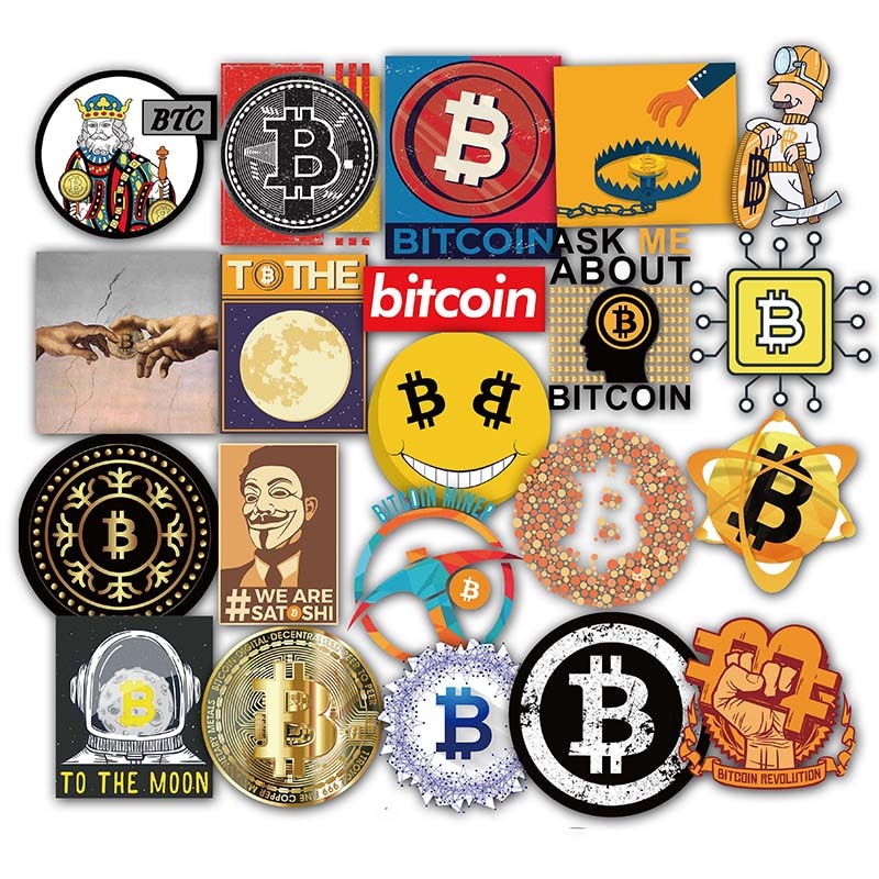 Bitcoin Virtual Currency Stickers