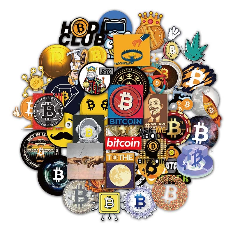 Bitcoin Virtual Currency Stickers