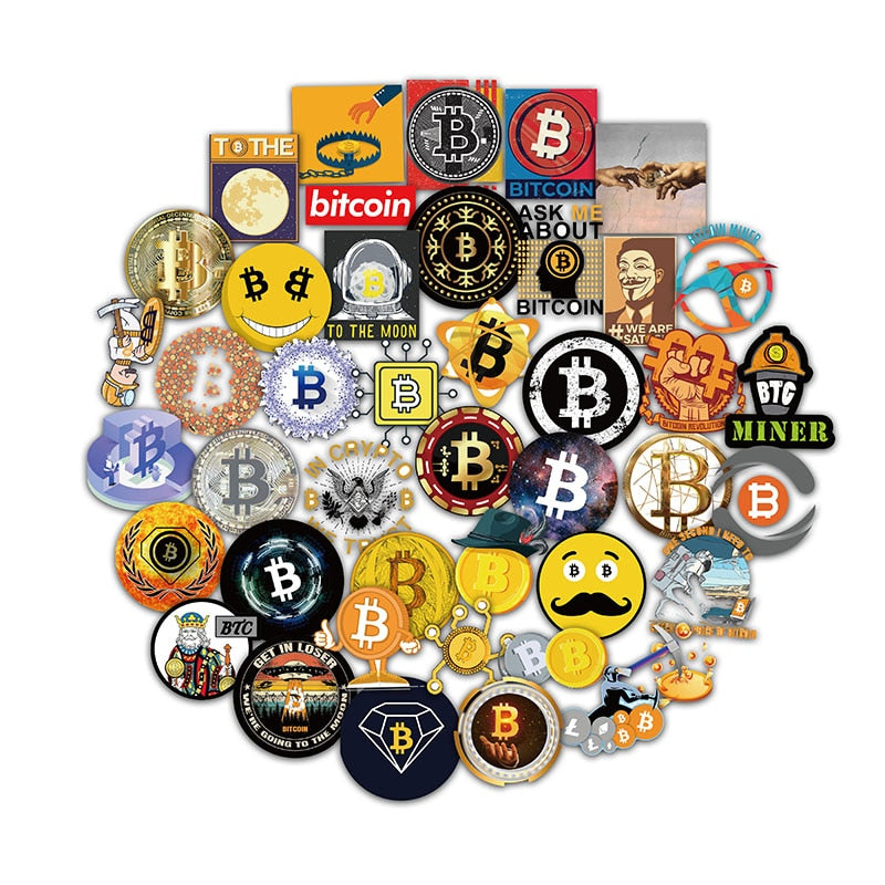 Bitcoin Virtual Currency Stickers