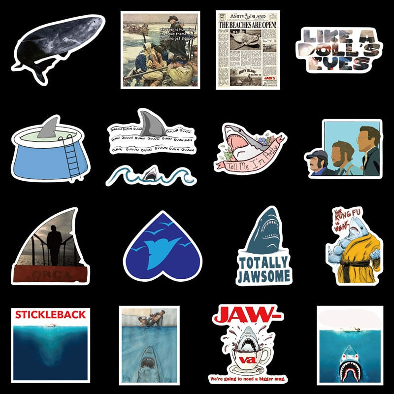JAW Shark Stickers