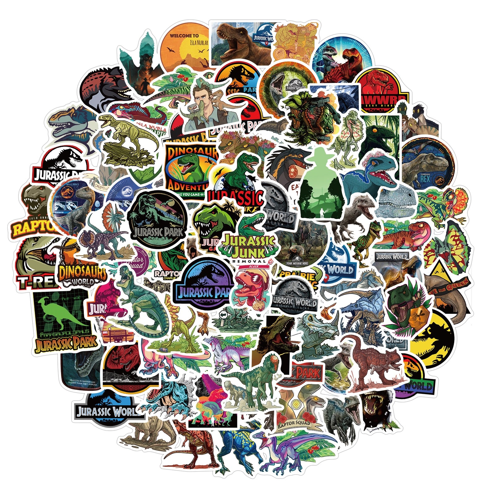 Jurassic Park Dinosaur Stickers