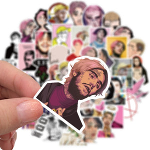 Rapper Lil Peep Stickers