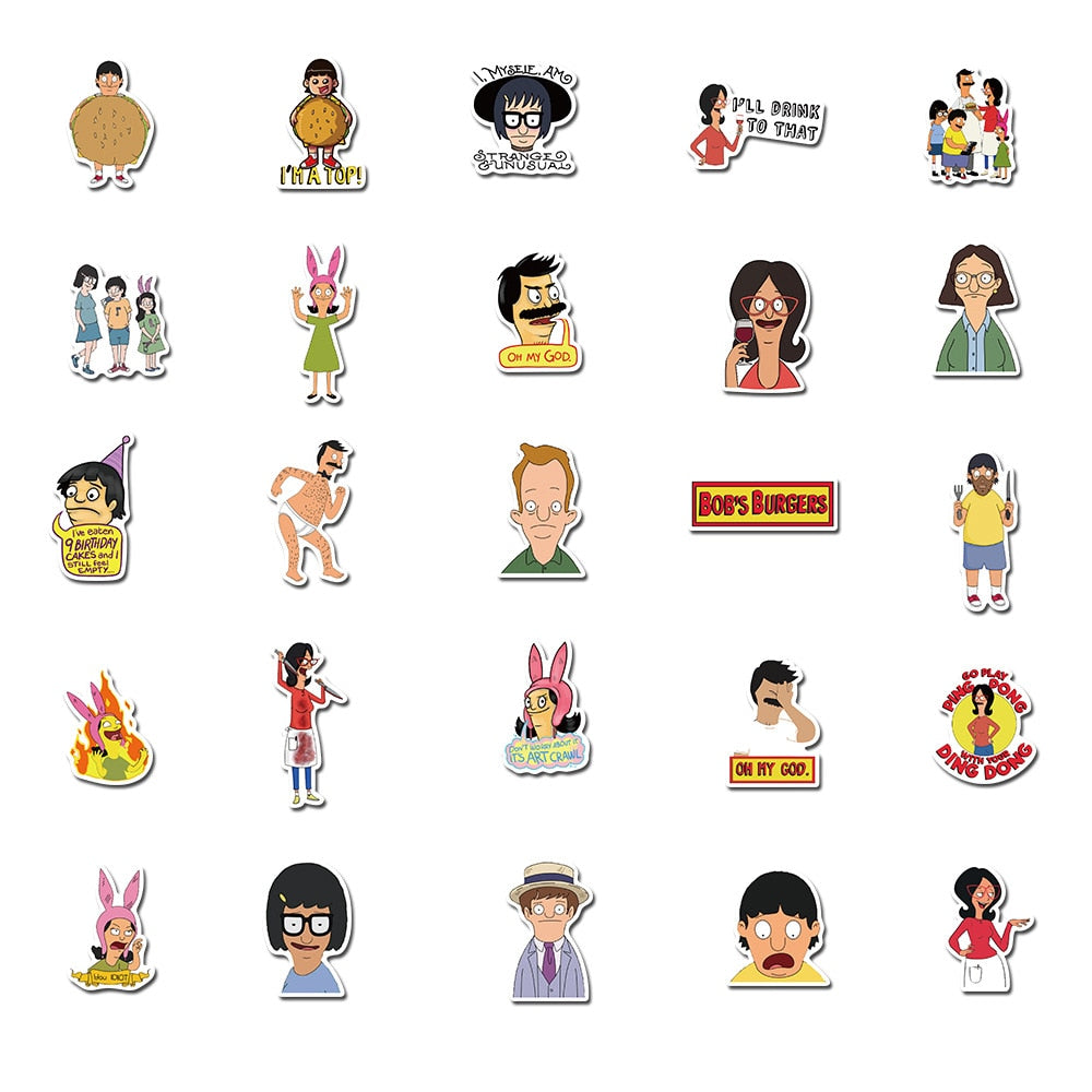 Bobs Burgers Funny Stickers