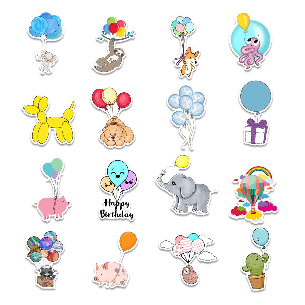 Lovely Balloon Stickers