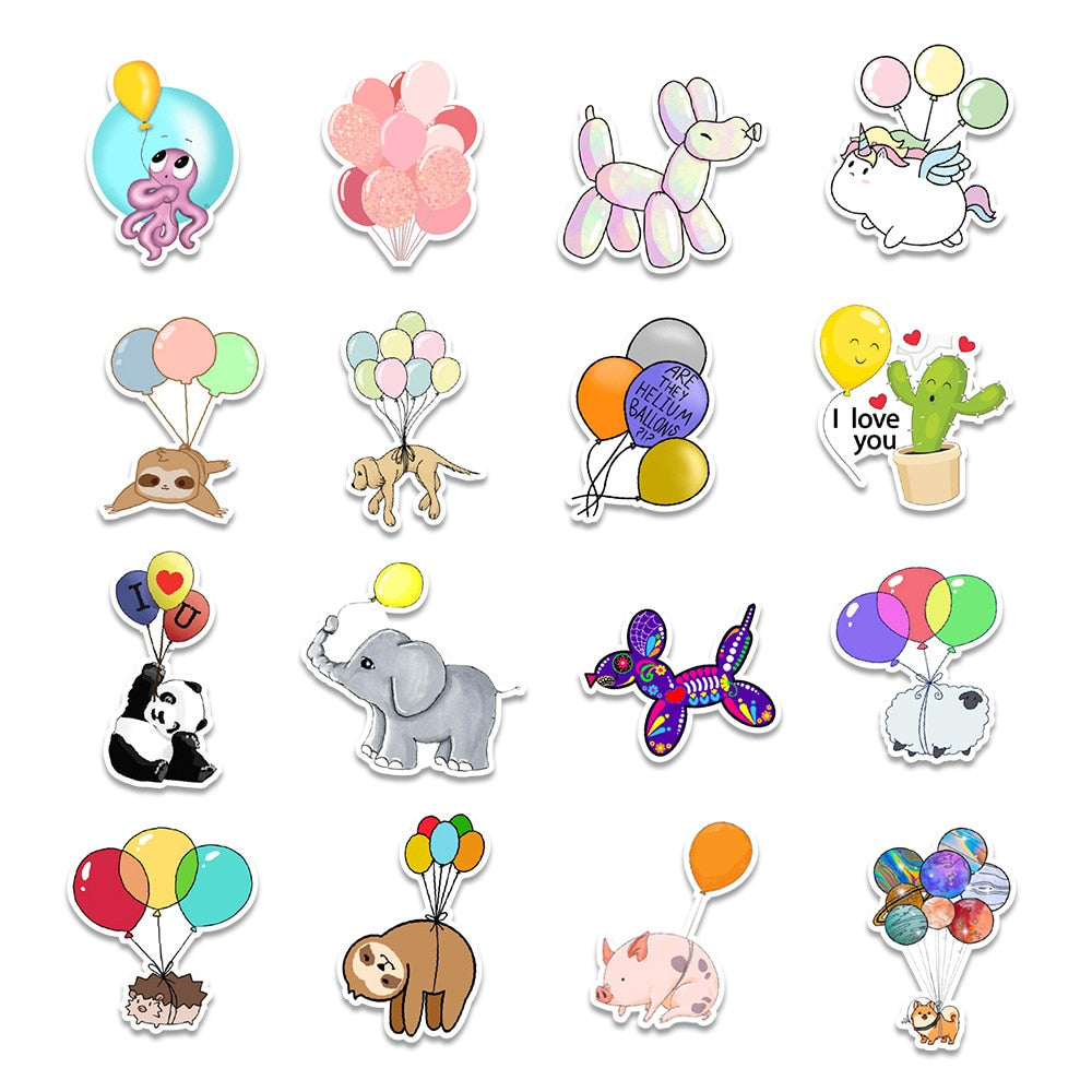 Lovely Balloon Stickers