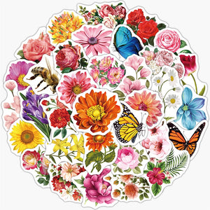 Summer Flowers Pretty Stickers