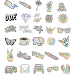 New Gradient Color Holographic Stickers