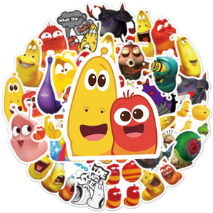 Larvae Playful Funny Bugs Stickers