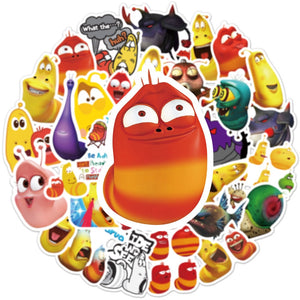 Larvae Playful Funny Bugs Stickers