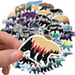 Grizzly Bear Scenery Stickers