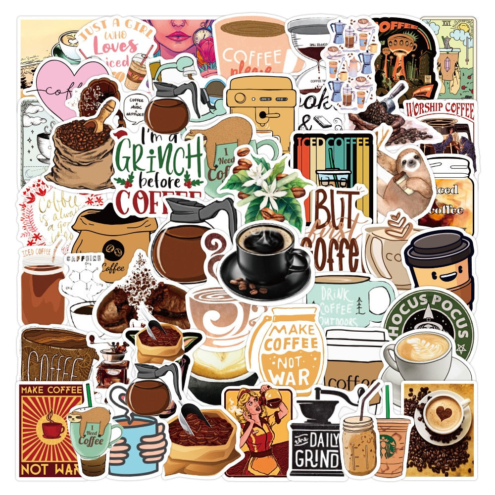 Cappuccino Coffee Stickers