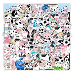 Dairy Milk Cow Strawberry Cattle Stickers