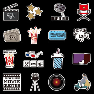 New Cafe Movie Party Cinema Stickers