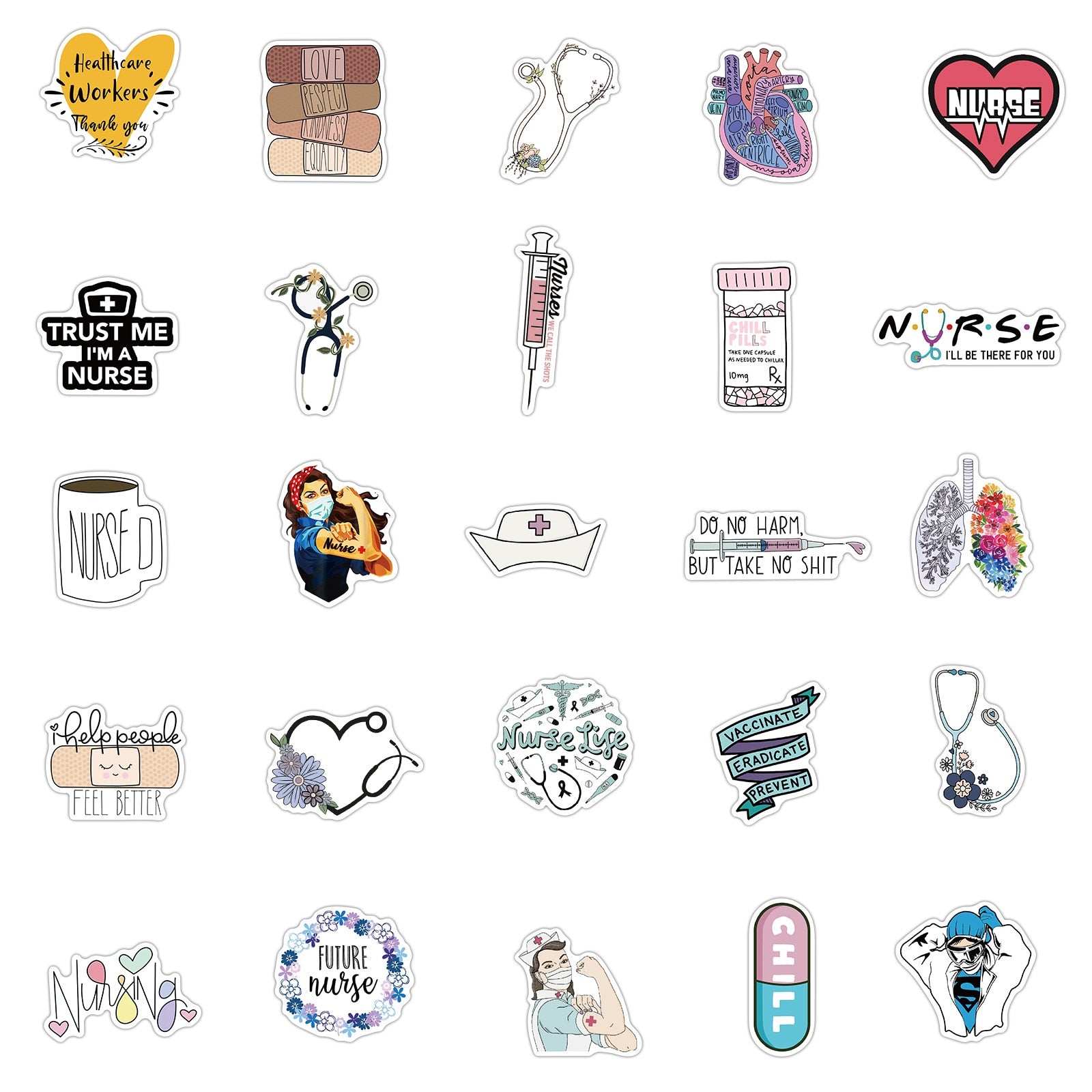 Strong Nurse Stickers